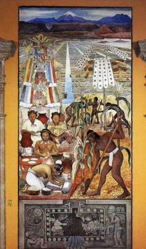 Diego Rivera Painting - la civilización huasteca 1950 comunismo diego rivera